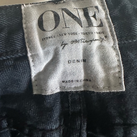 One by One Teaspoon Black Distressed Low Waist Short Rise Rigid Skinny Leg Jean - Picture 8 of 11